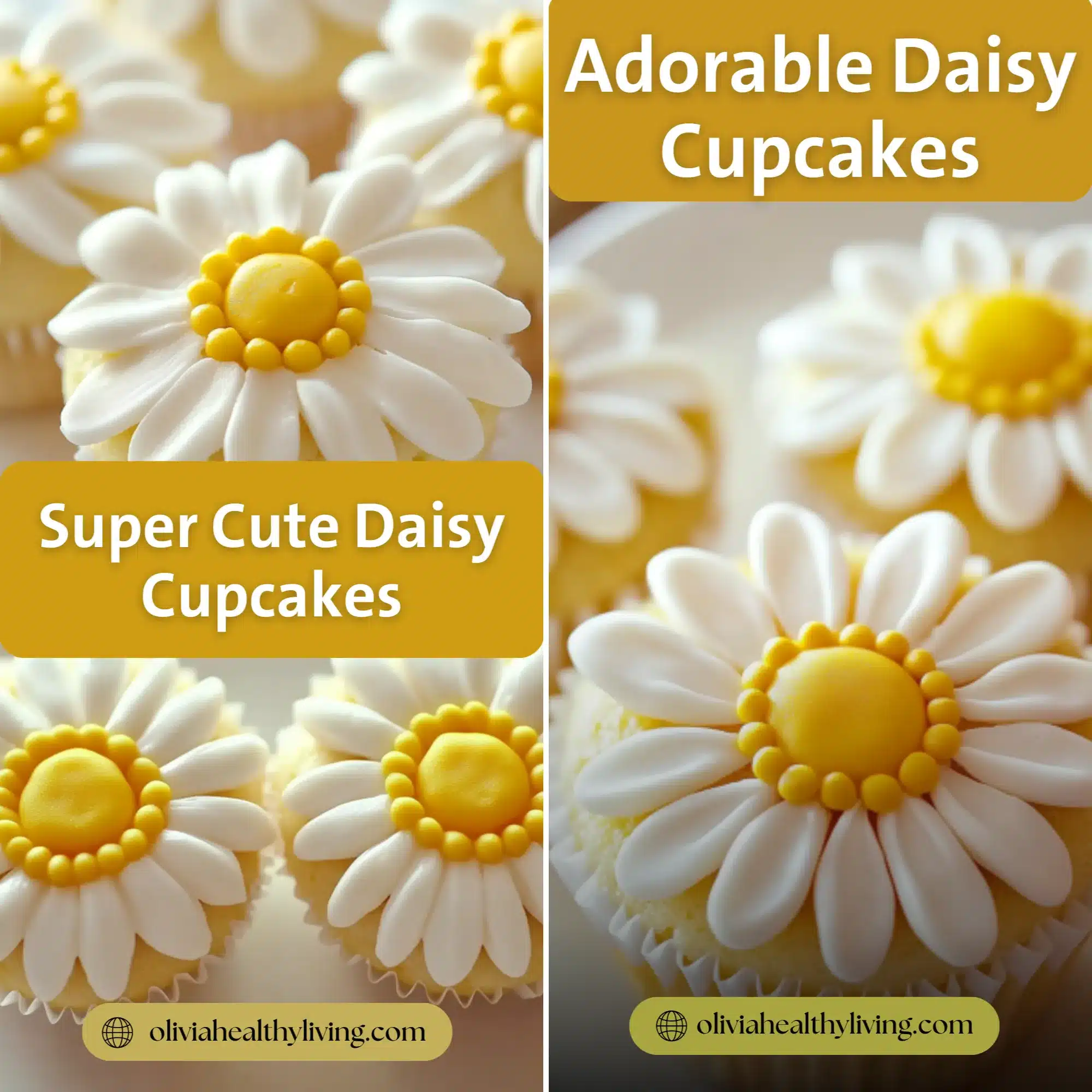 A hand holding a cupcake with a perfectly piped daisy flower, highlighting the texture and detail of the frosting petals.

