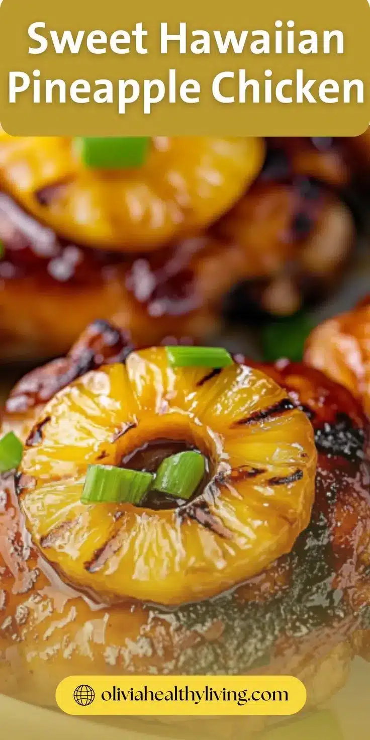 Sweet Hawaiian Pineapple Chicken recipe pinterest pin