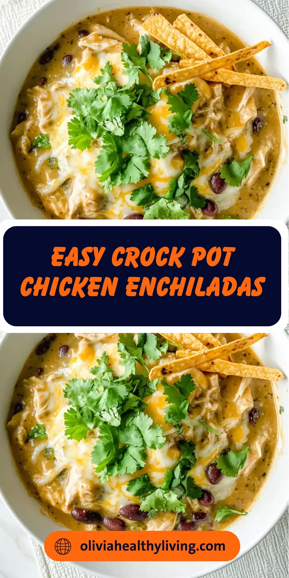 Easy Crock Pot Chicken Enchiladas