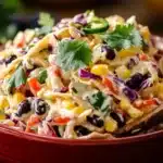 Mexican coleslaw with black beans and corn