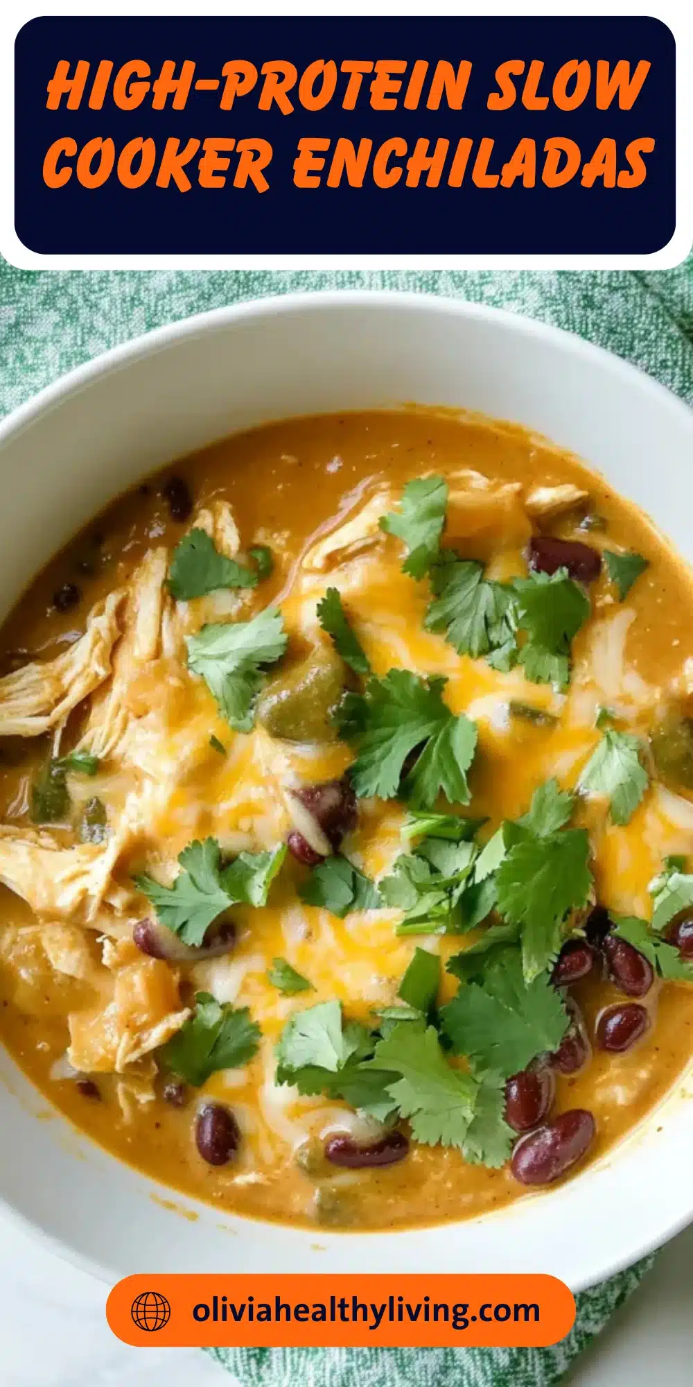 High-Protein Slow Cooker Enchiladas