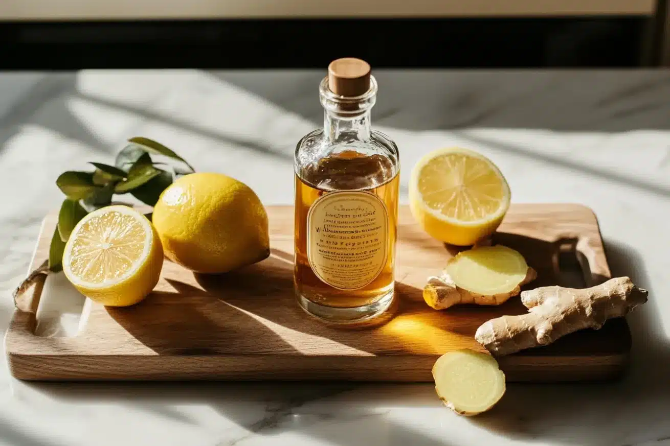 Apple cider vinegar, lemon and ginger for Natural Mounjaro Recipe