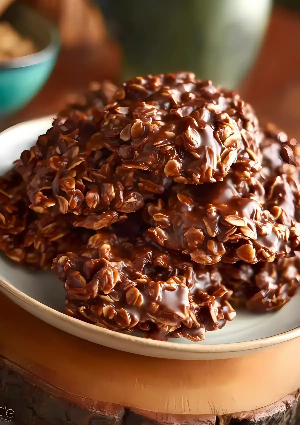 Ingredients like cocoa powder, butter, sugar, and milk beginning to melt in a black saucepan.