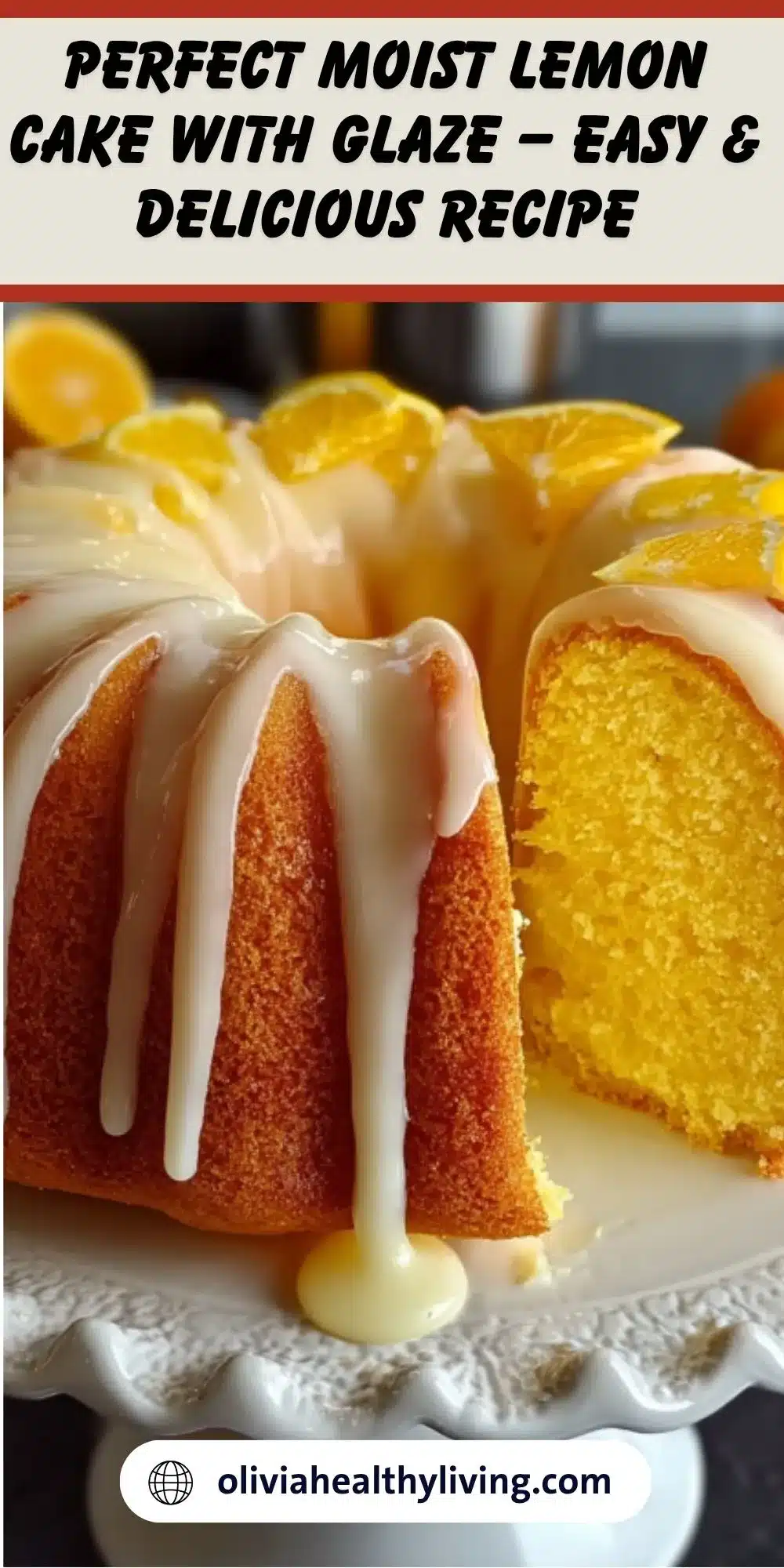 Recipe graphic for creamy marry me chicken with orange bundt cake photo