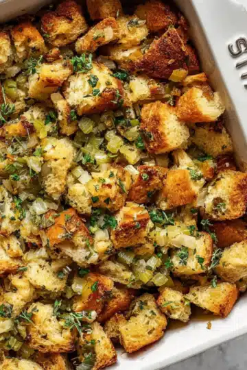 Herb stuffing with sage and rosemary