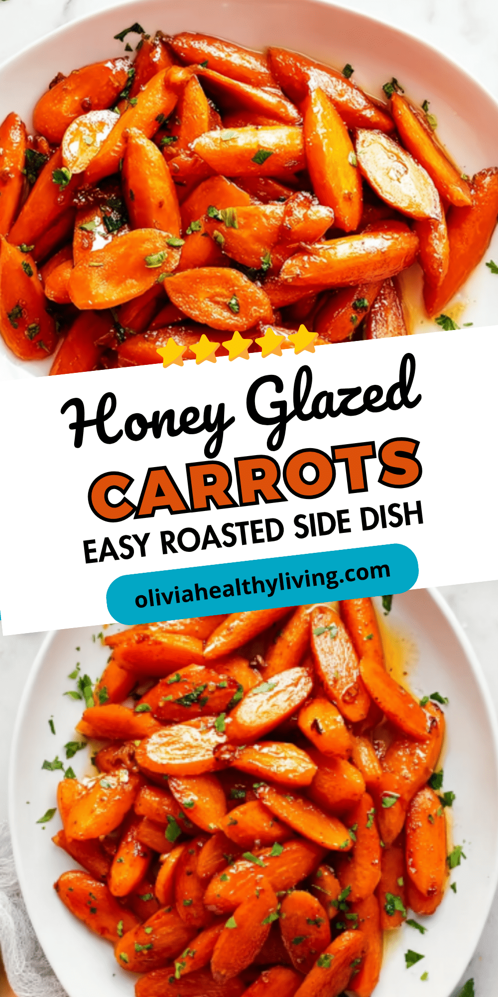 Honey Glazed Carrots Easy Roasted Side Dish graphic