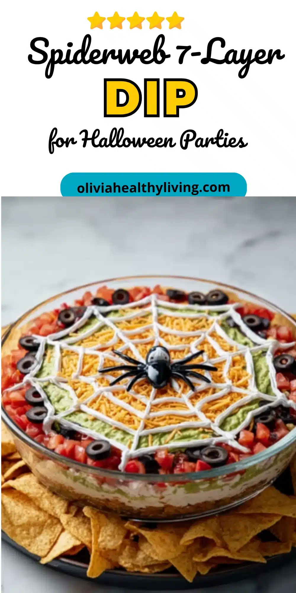 Spiderweb 7-Layer DIP for Halloween parties title card