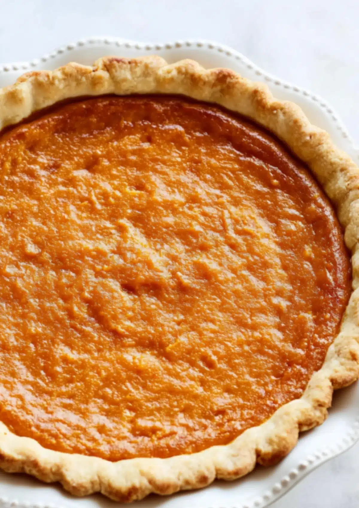 Baked sweet potato pie