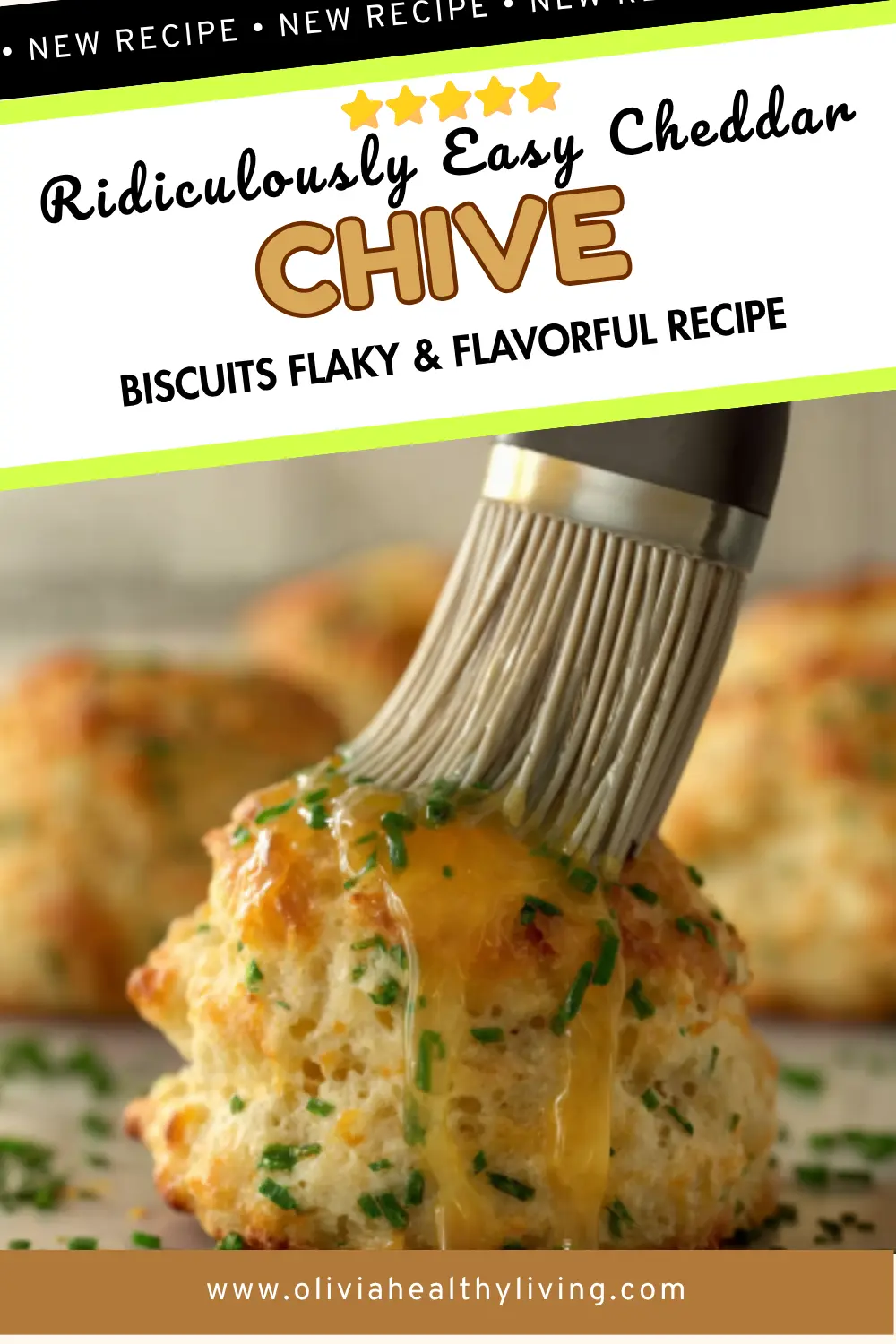 Recipe title with brush glazing biscuit